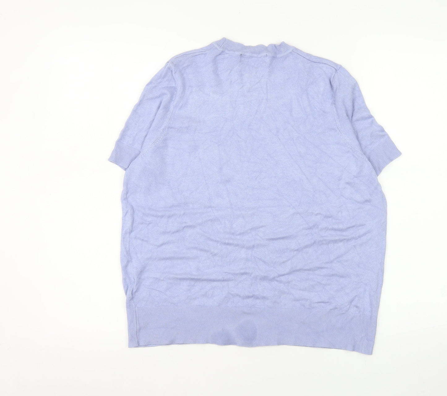 Marks and Spencer Women’s Purple Short Sleeve Knit T-Shirt Size 14