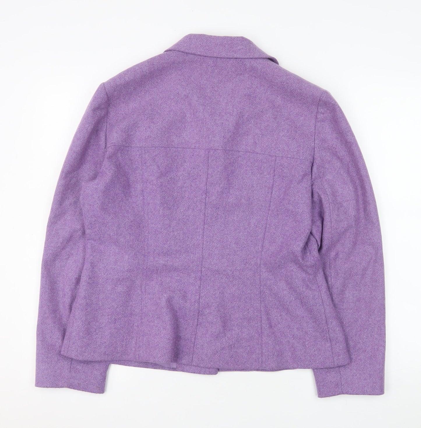 Precis Petite Women's Purple Wool Blend Suit Jacket Size 16