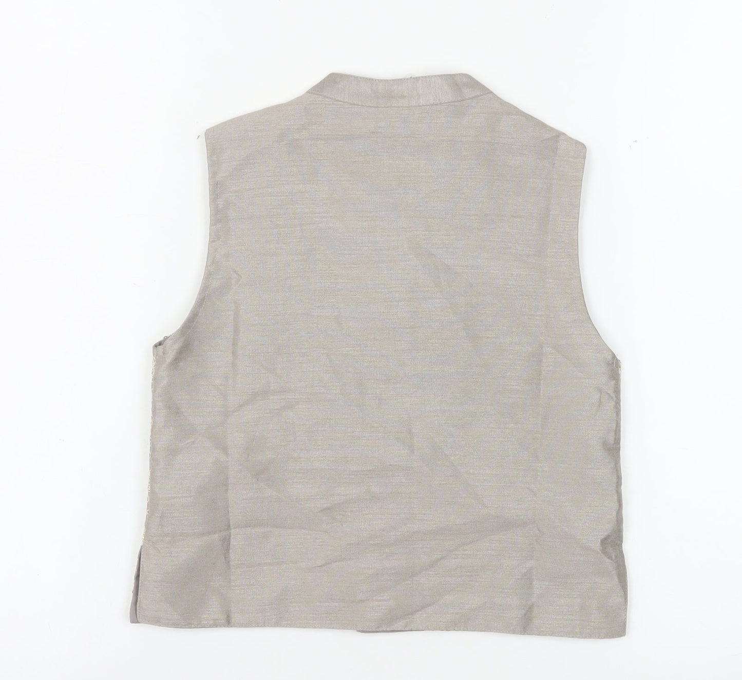 Babyhug Boys Grey Printed Polyester Waistcoat 3-4 Years Formal Traditional