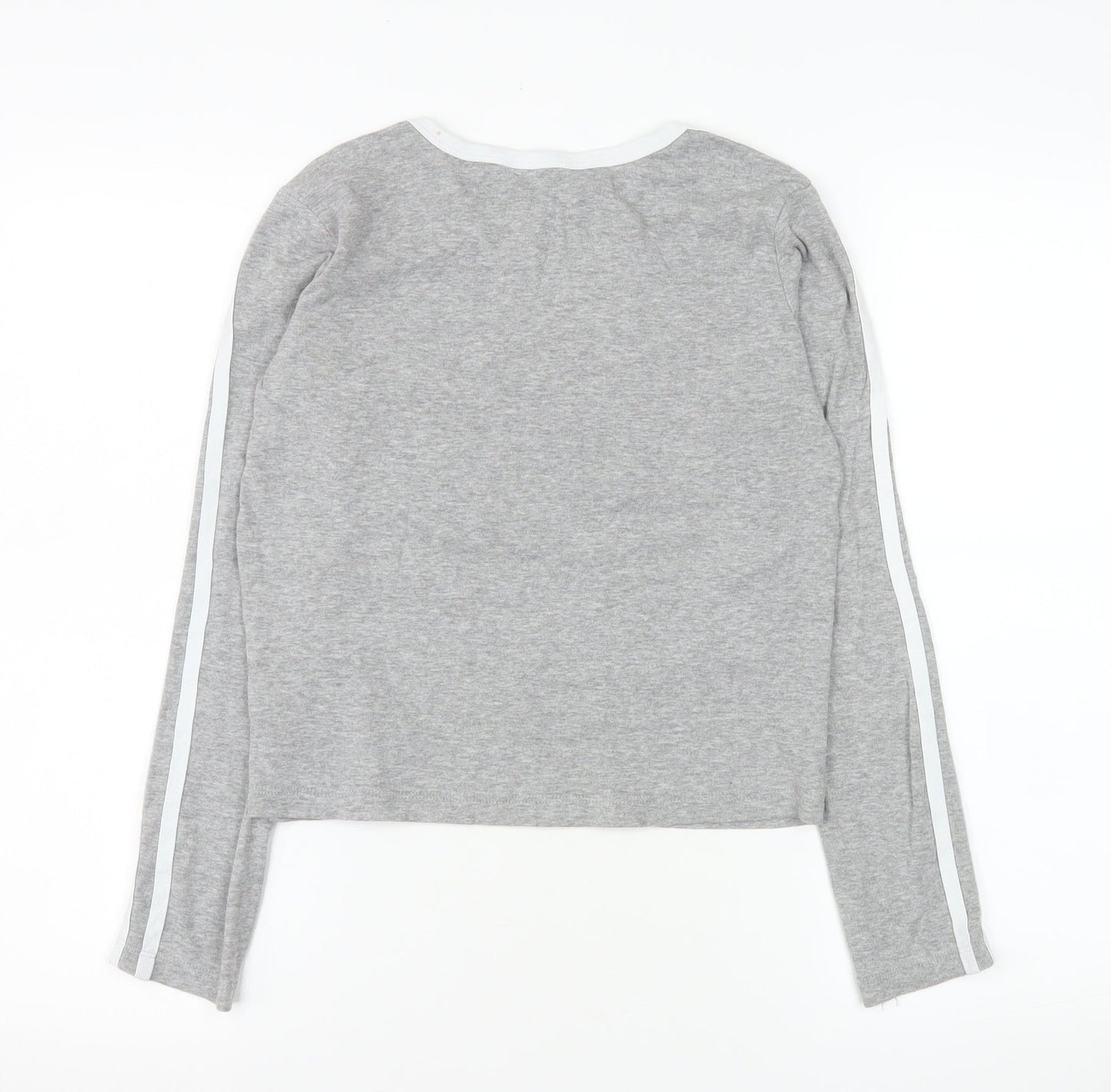 Brave Soul Women's Grey Long Sleeve Sports T-Shirt Size M