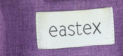 Eastex Womens Purple Size 16 Classic Lined Blazer Jacket
