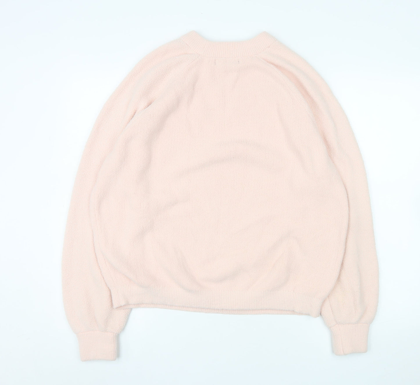 Marks and Spencer Women Pink Pullover Sweatshirt Medium 100% Polyamide