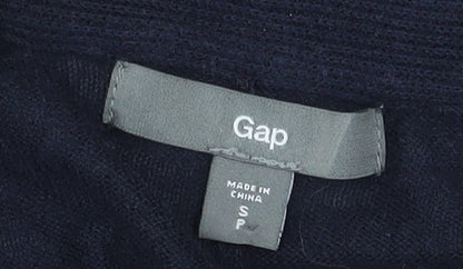 Gap Women’s Black Cotton Blend Open Front Cardigan Size S