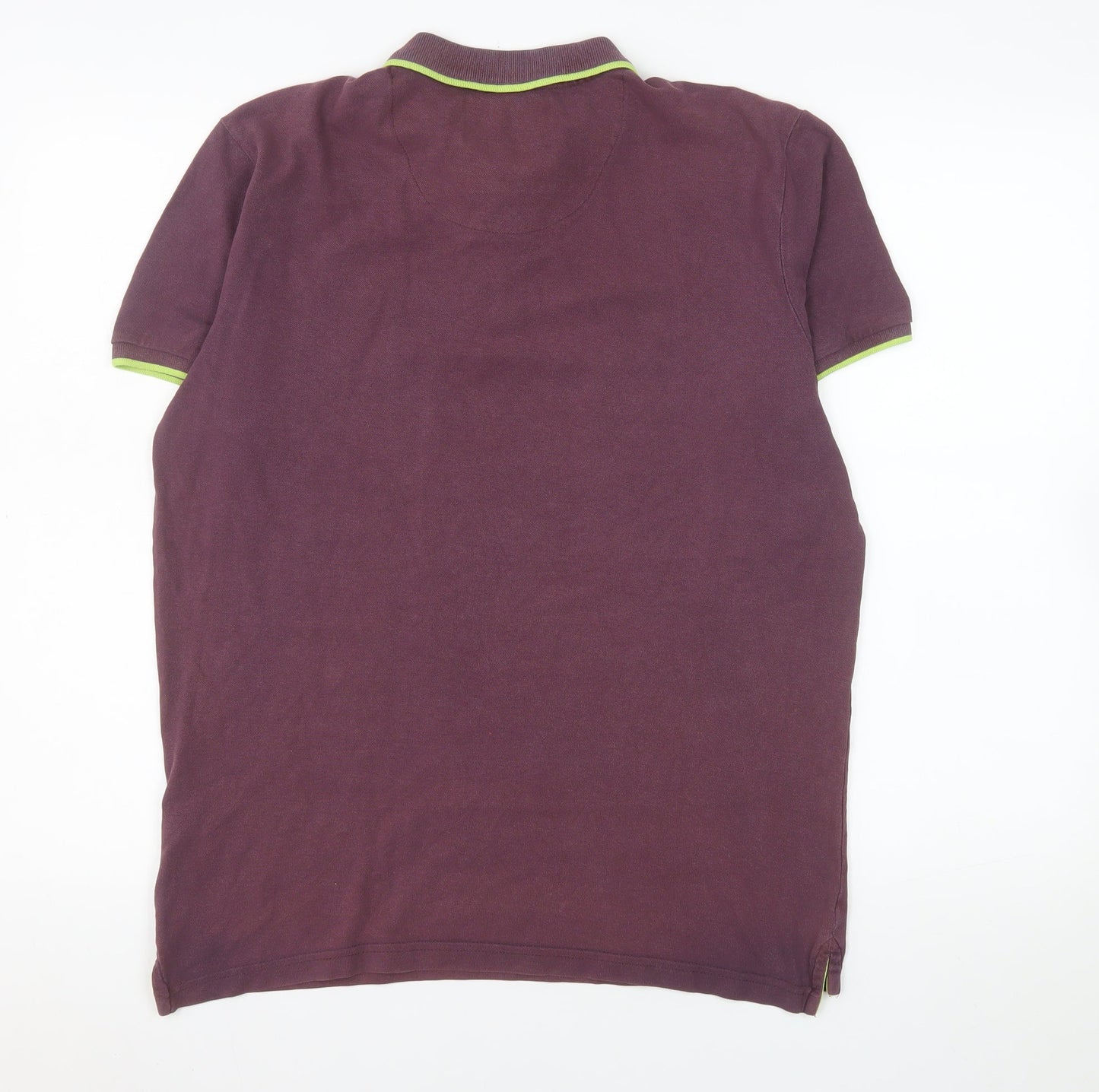 Tokyo Laundry Men's Purple Collared Cotton Polo Shirt Size M