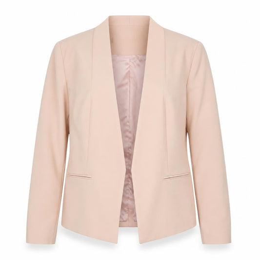 Forever New Women’s Beige Size 16 Tailored Shawl Lapel Blazer