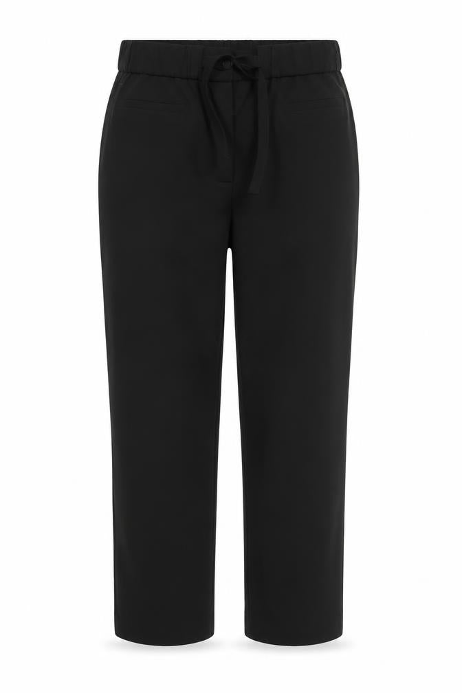 Women's Black Tailored Elastic Waist Trousers Size 12 Workwear