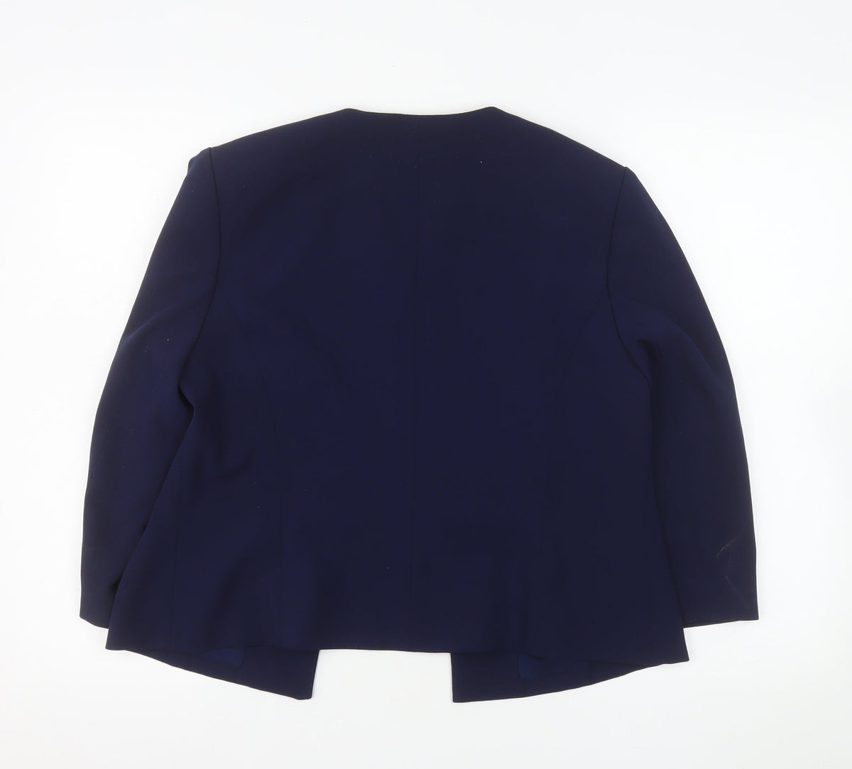 Nightingales Women Blue Embellished Blazer Jacket Size 14