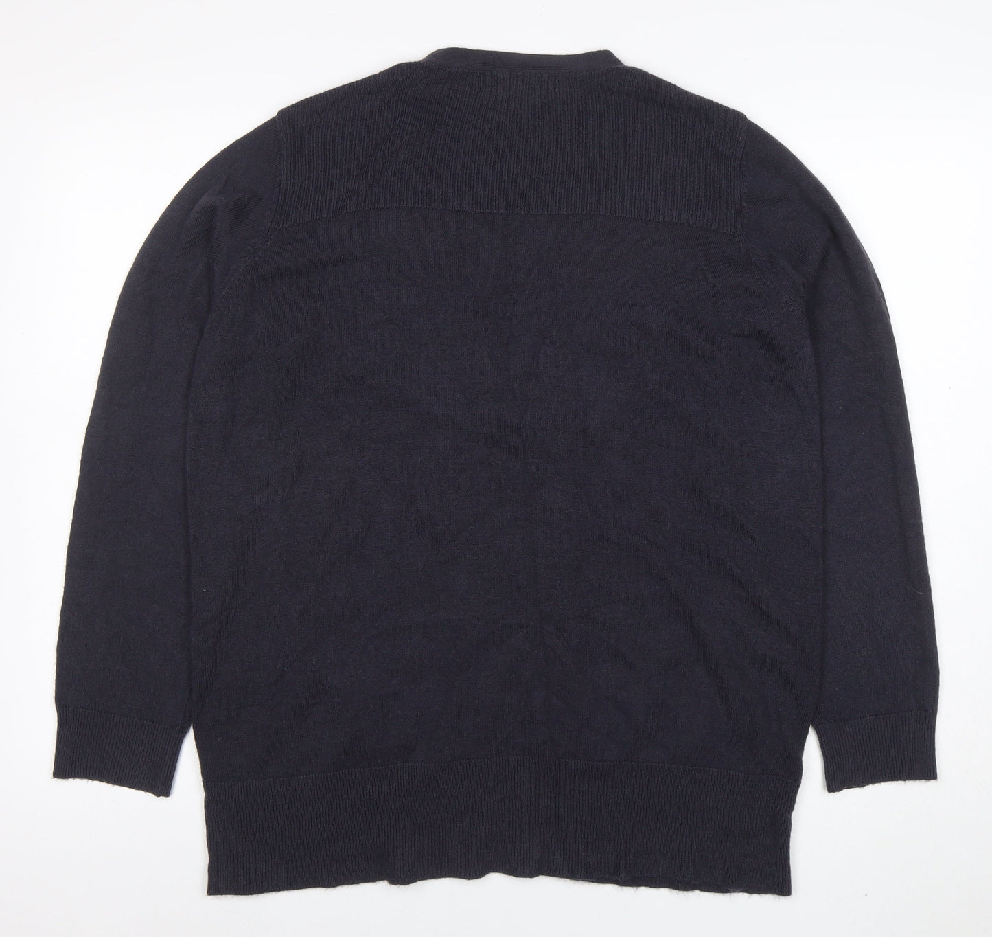 Marks and Spencer Womens Black Acrylic Long Sleeve Cardigan L
