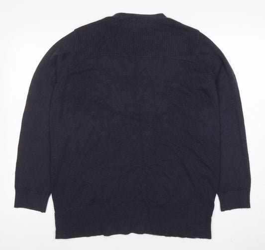 Marks and Spencer Womens Black Acrylic Long Sleeve Cardigan L