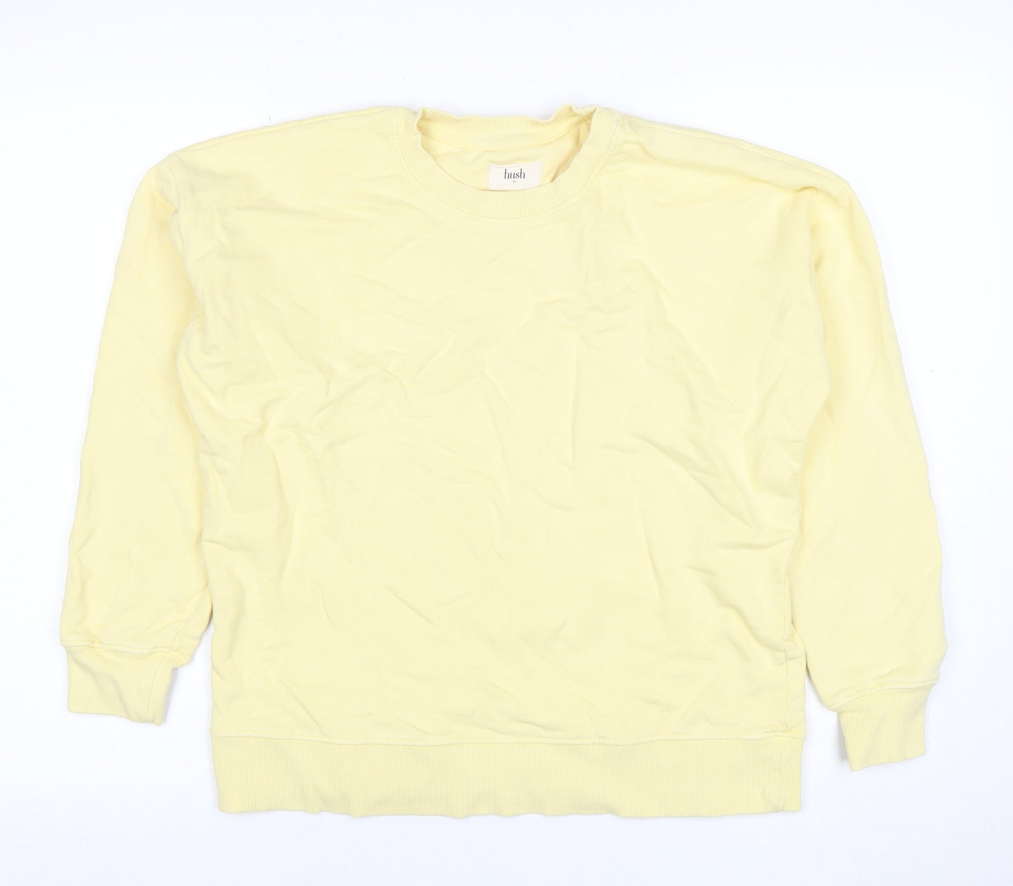 Hush Women's Yellow XS Crew Neck Organic Cotton Sweatshirt
