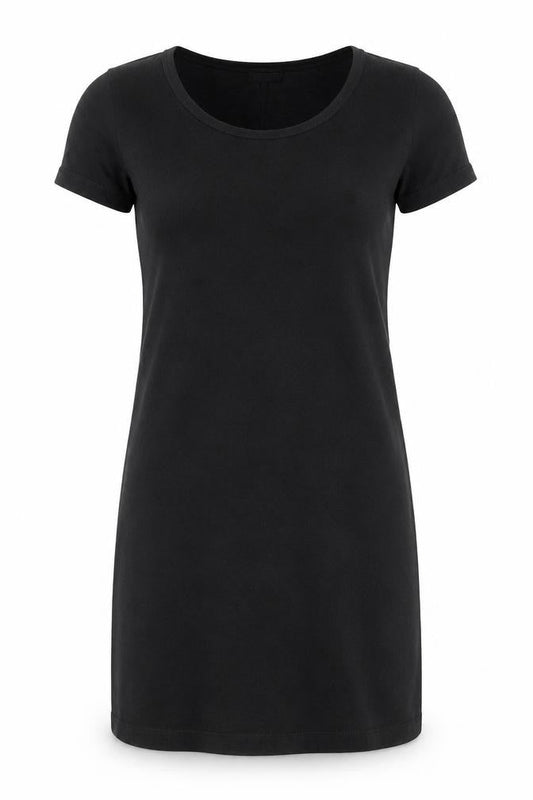 Gap Women Black Short Sleeve T-Shirt Dress Size S