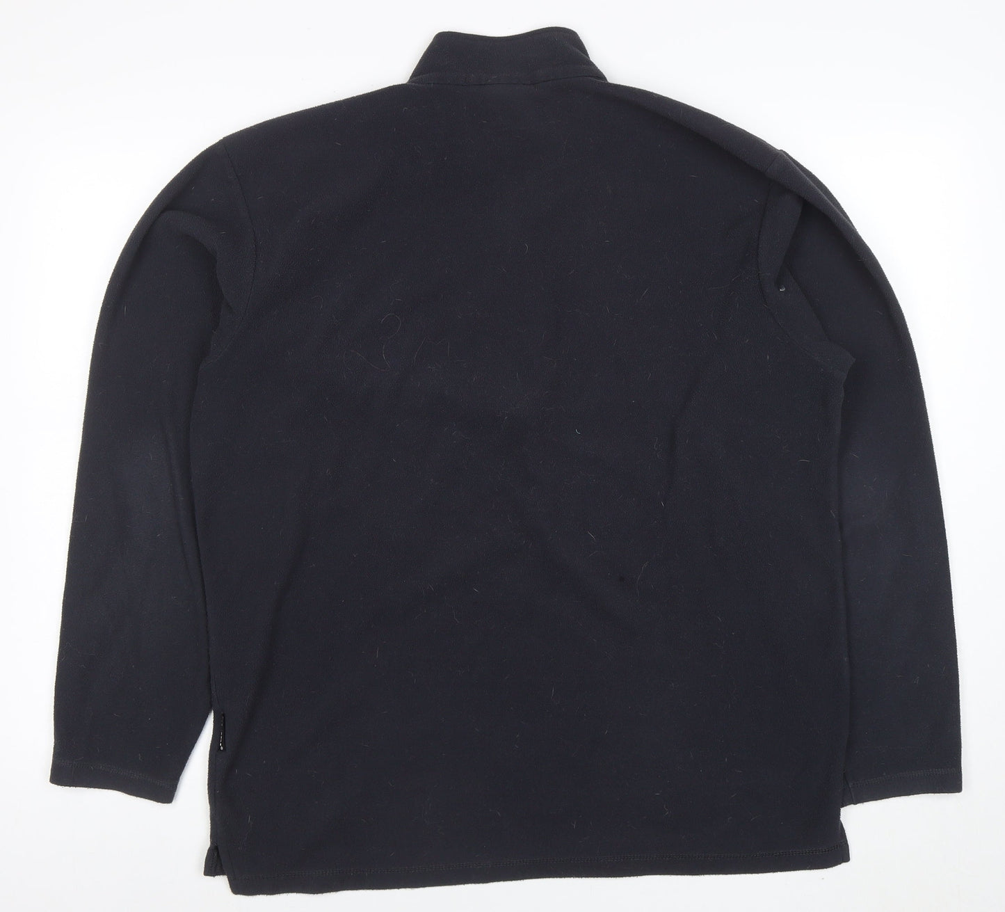 Jack Wolfskin Men's Black XL Fleece 1/2 Zip Outdoor Sweatshirt