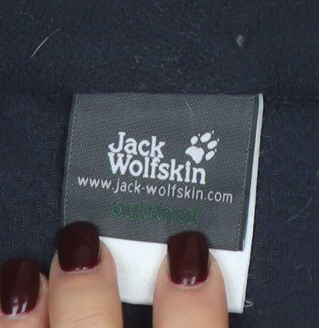 Jack Wolfskin Men's Black XL Fleece 1/2 Zip Outdoor Sweatshirt