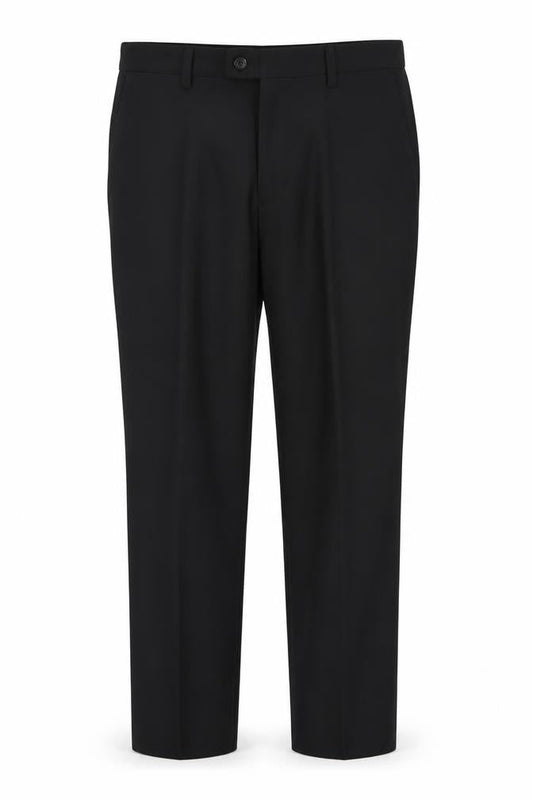 Next Men's Black Formal Trousers 34R Regular Fit Machine Washable