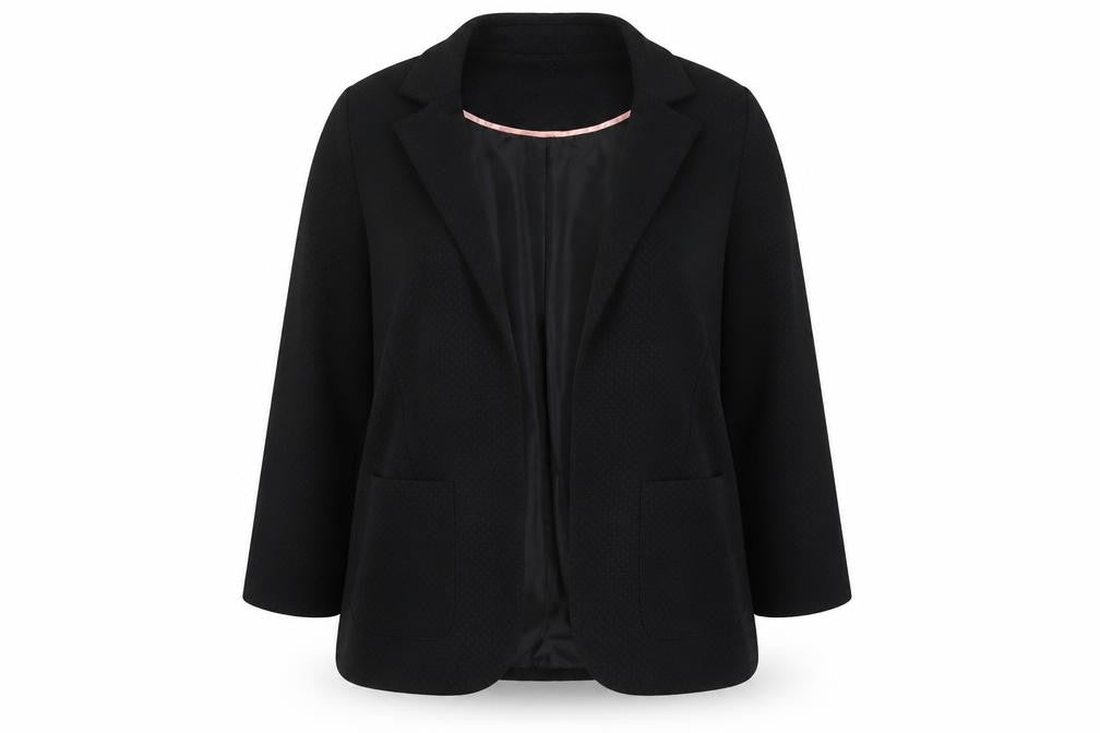 BHS Women Black Blazer Jacket Size 16 Classic Workwear