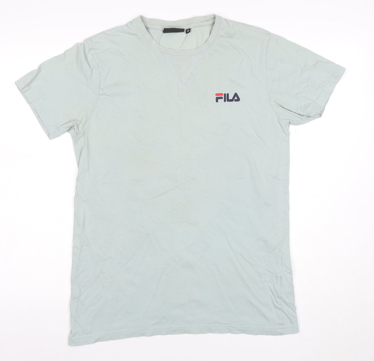 Fila Blackline Men's Green Cotton Crew Neck Short Sleeve T-Shirt M