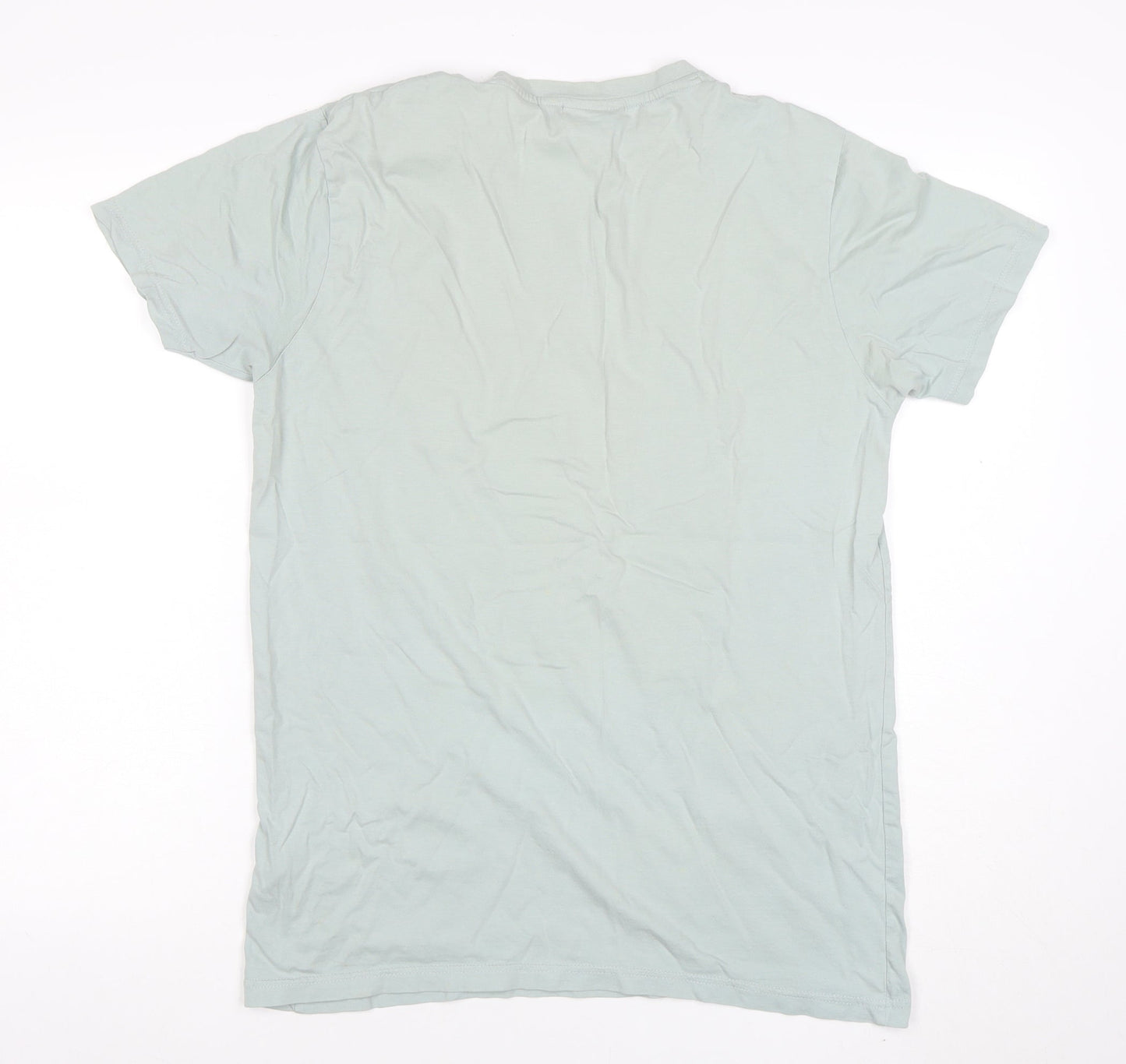 Fila Blackline Men's Green Cotton Crew Neck Short Sleeve T-Shirt M