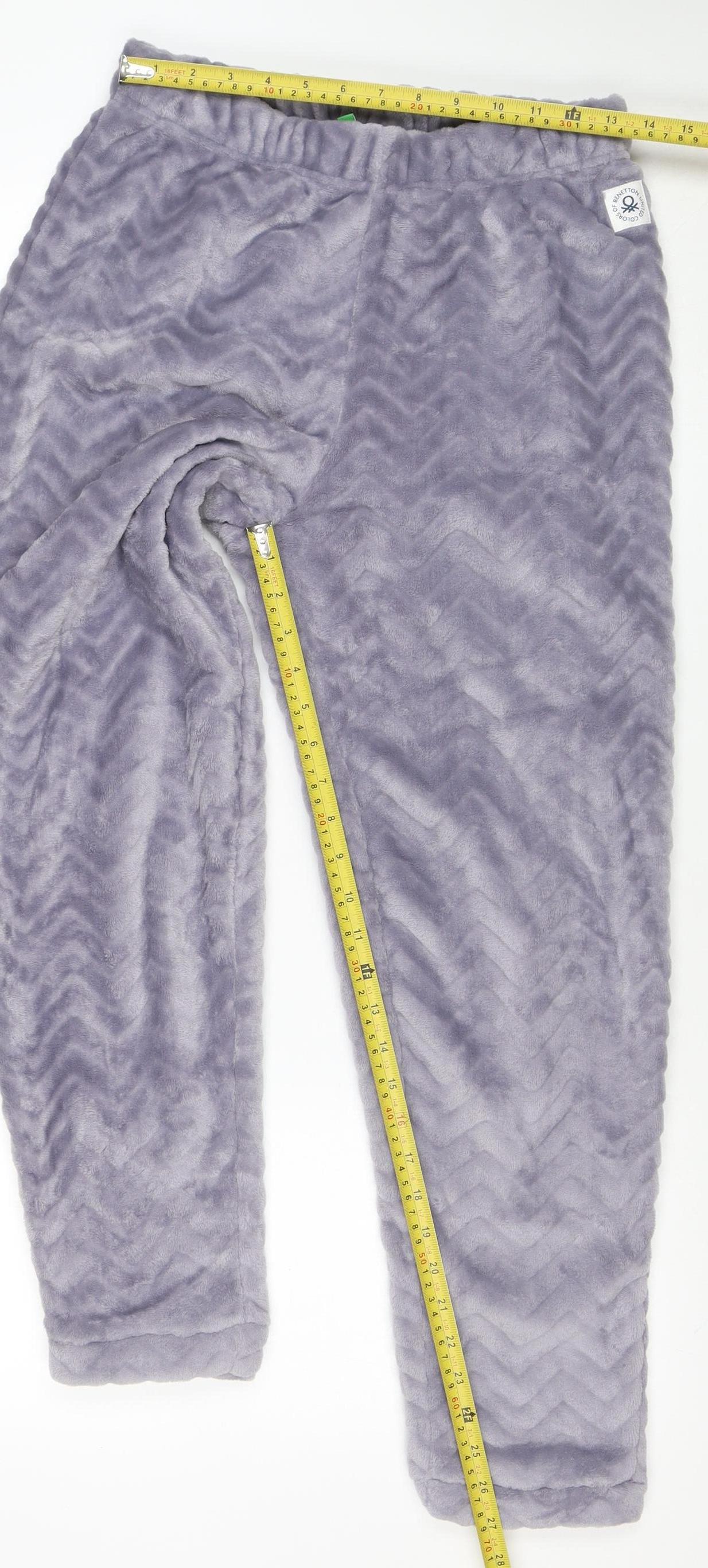 United Colors of Benetton Women’s Grey Velour Pyjama Pants S