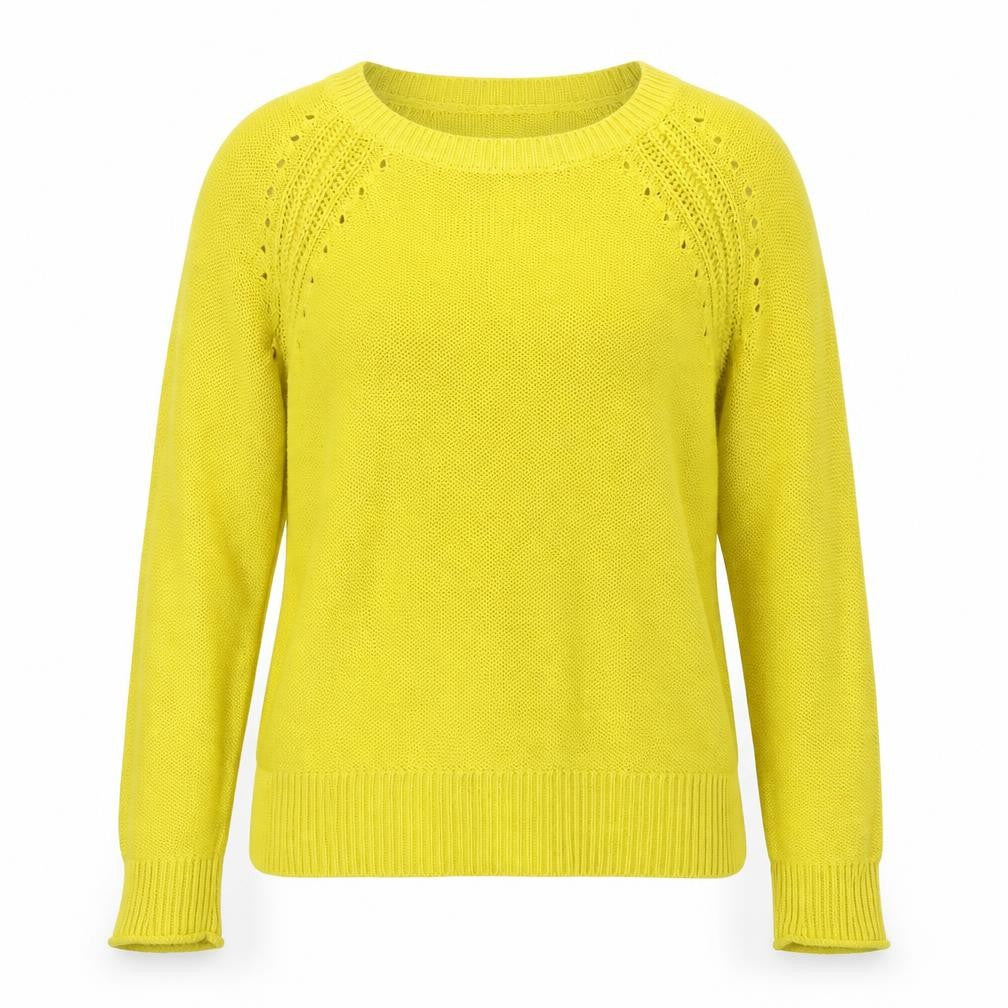 Gap Women’s Yellow Cotton Crew Neck Knit Jumper Size S