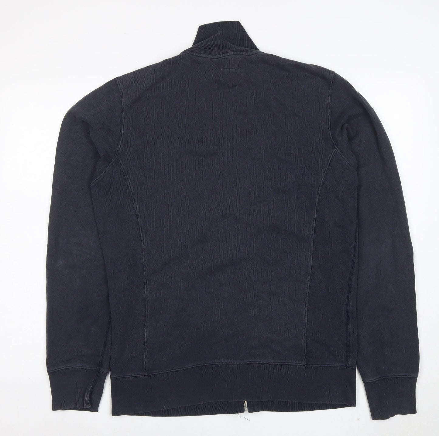 Diesel Mens Blue Full Zip Sweatshirt Size L High Neck Cotton