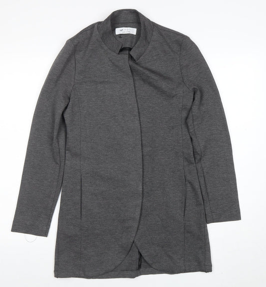KAOS Grey Slim Fit Mid-Length Jersey Coat Unisex Adults Size 42