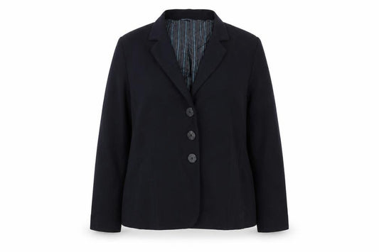 Country Casuals Womens Black Size 16 Single-Breasted Blazer Jacket