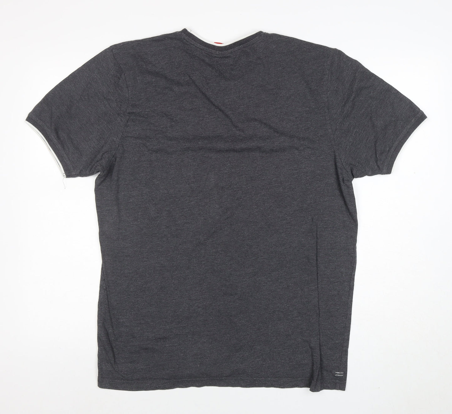Slazenger Men's Grey XL Crew Neck Short Sleeve Cotton Blend T-Shirt