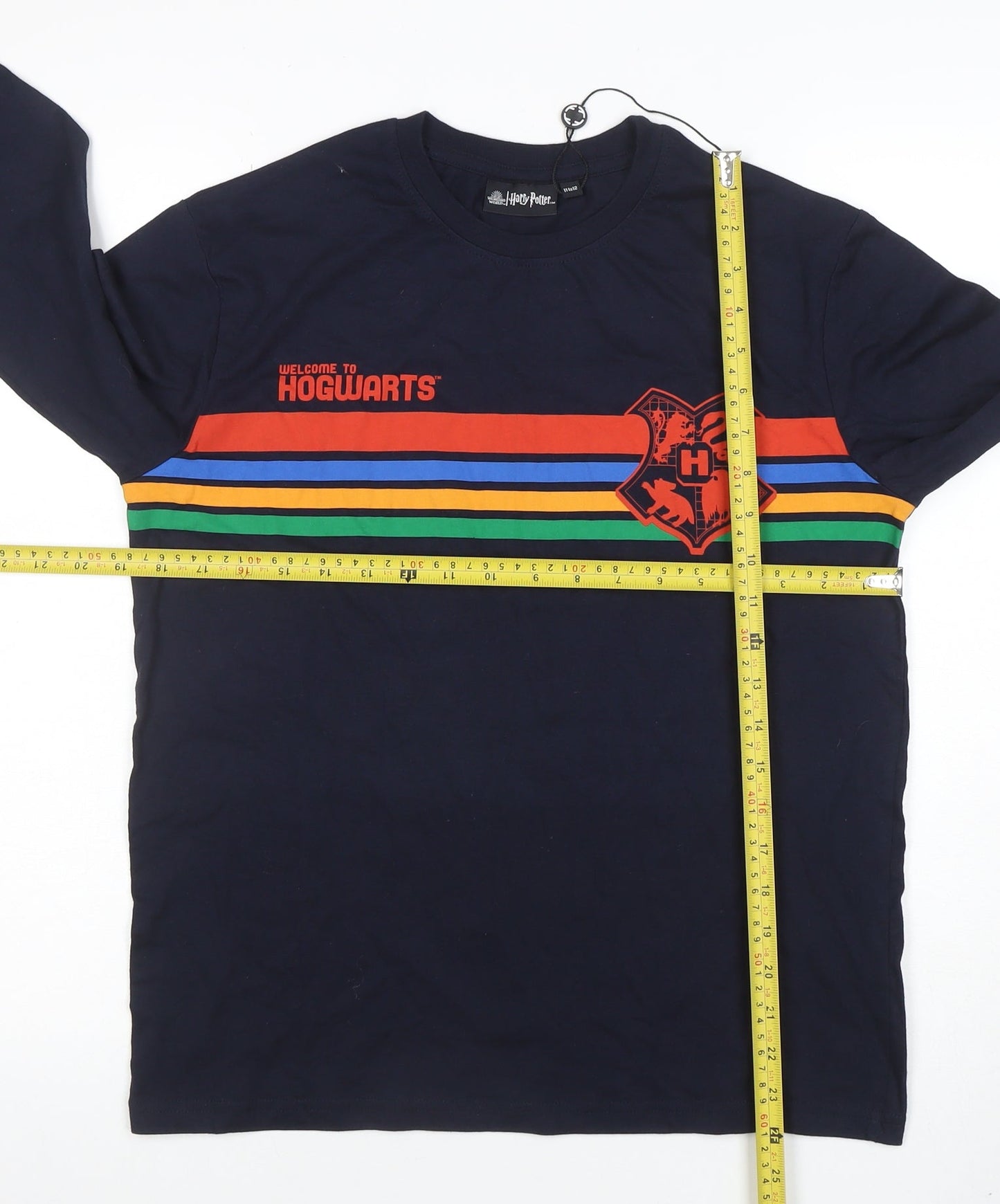 Harry Potter Boys Navy Long Sleeve Hogwarts T-Shirt 11-12 Years Cotton