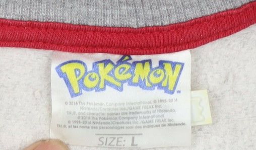 Pokémon Women’s Grey Pikachu Christmas Sweatshirt Size L