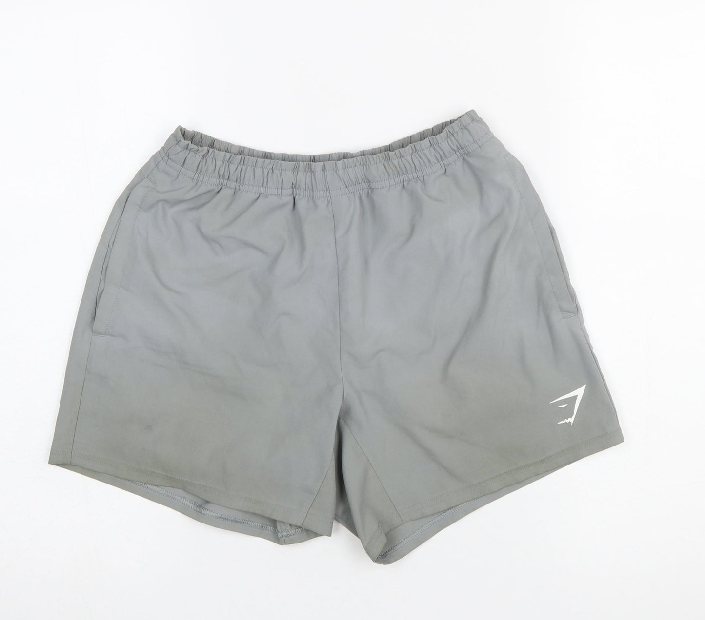 Gymshark Womens Grey XS Athletic Running Shorts Quick Dry Polyester