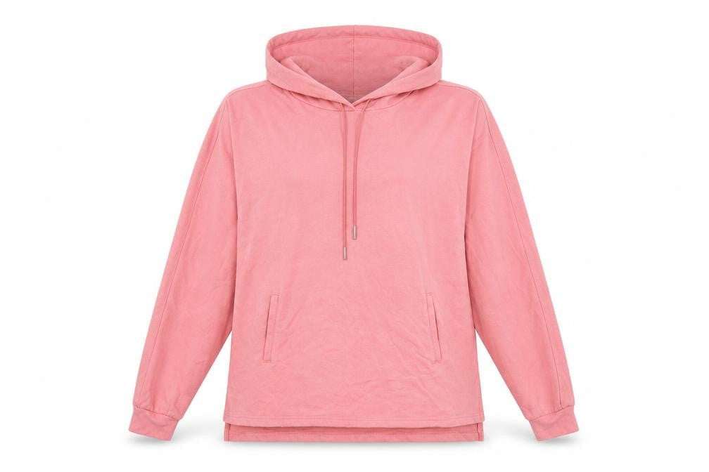 Damart Women’s Pink Pullover Hoodie L 18/20 Cotton Blend