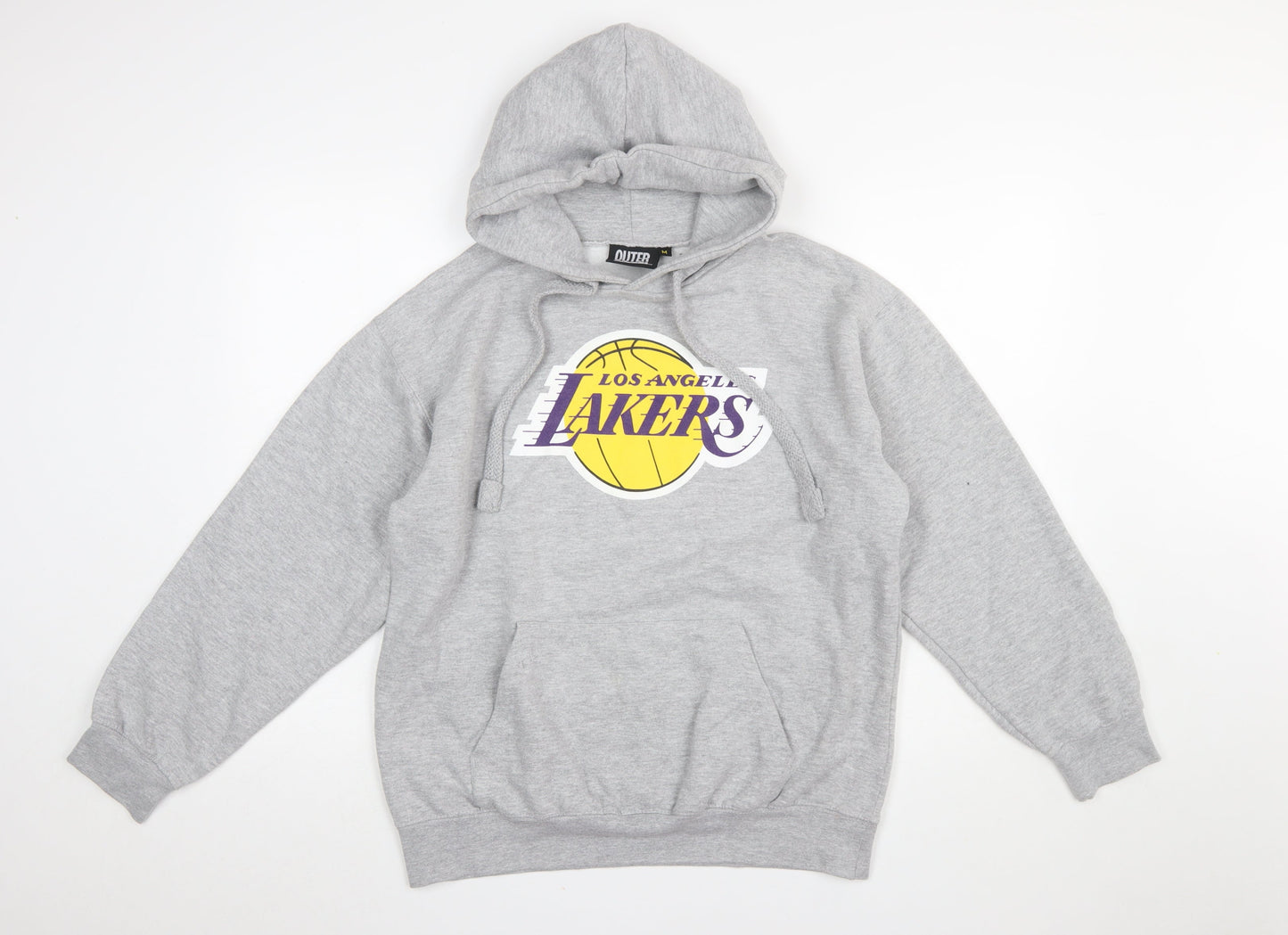 Outerstuff Women Grey Los Angeles Lakers Hoodie M Basketball Style