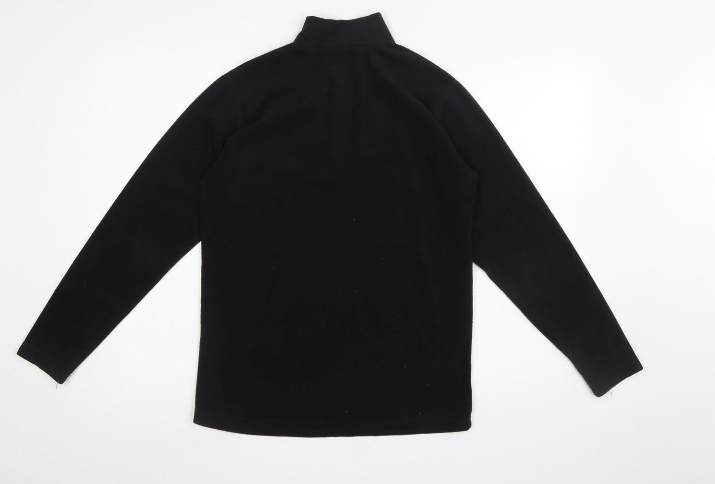 Rohan Women's Black 1/2 Zip Silver Fleece Sweatshirt Size S