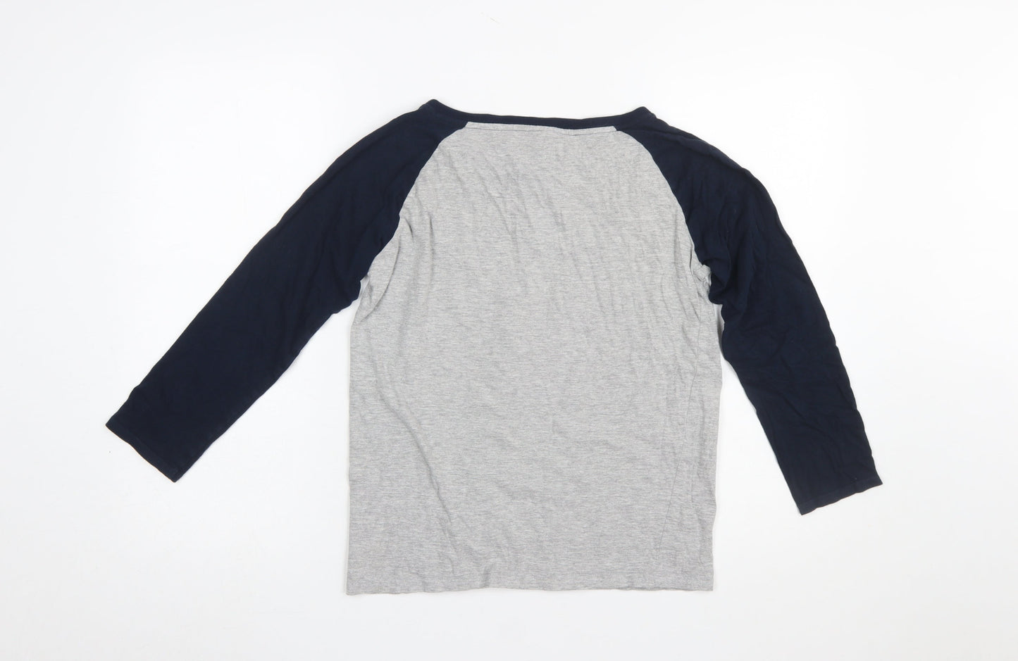 L.F.C. Boys Grey & Black Long Sleeve Henley Pyjama Top 11-12 Years