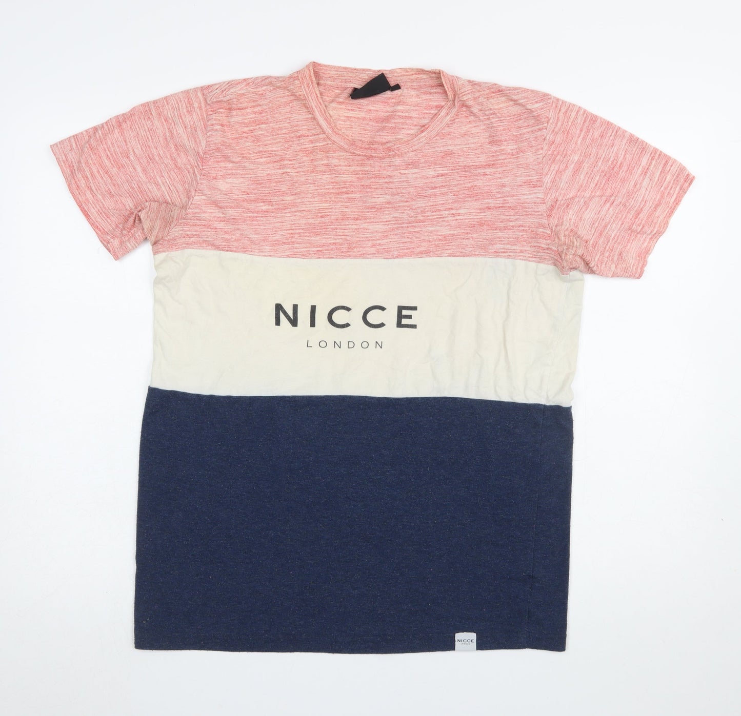Nicce London Mens Multicoloured M Colourblock Short Sleeve T-Shirt