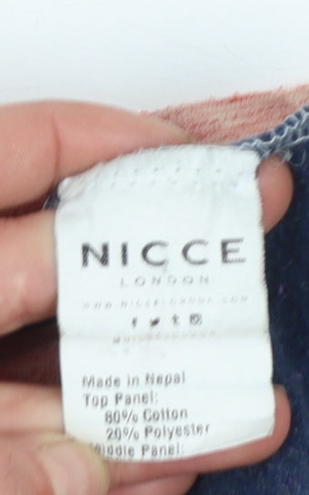 Nicce London Mens Multicoloured M Colourblock Short Sleeve T-Shirt