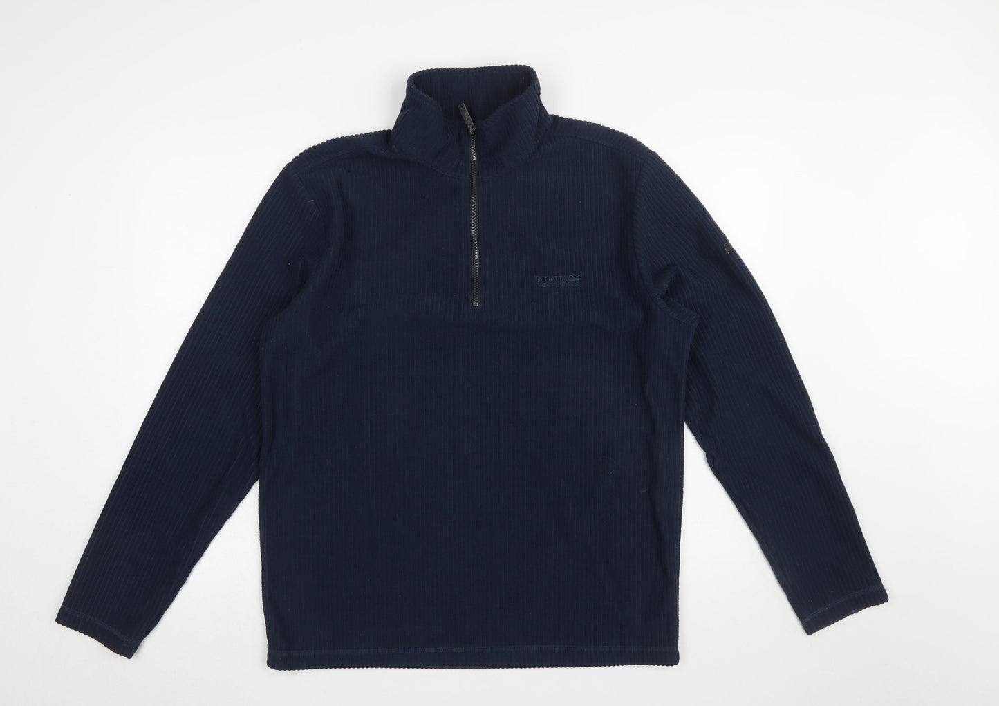 Regatta Men's Blue Fleece 1/2 Zip Sweatshirt Size L Outdoor Hiking Top
