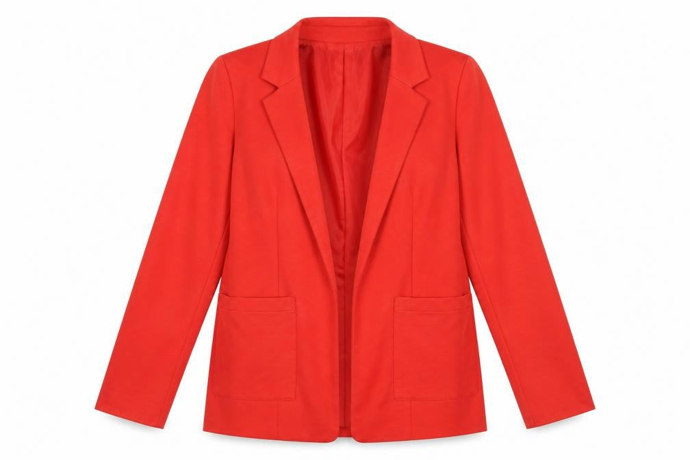 Long Tall Sally Women's Red Size 12 Tall Single-Breasted Blazer