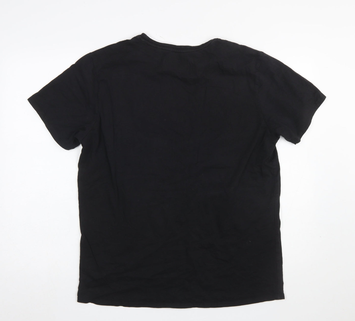Angelo Litrico Urban District Men's Black XL Graphic Cotton T-Shirt