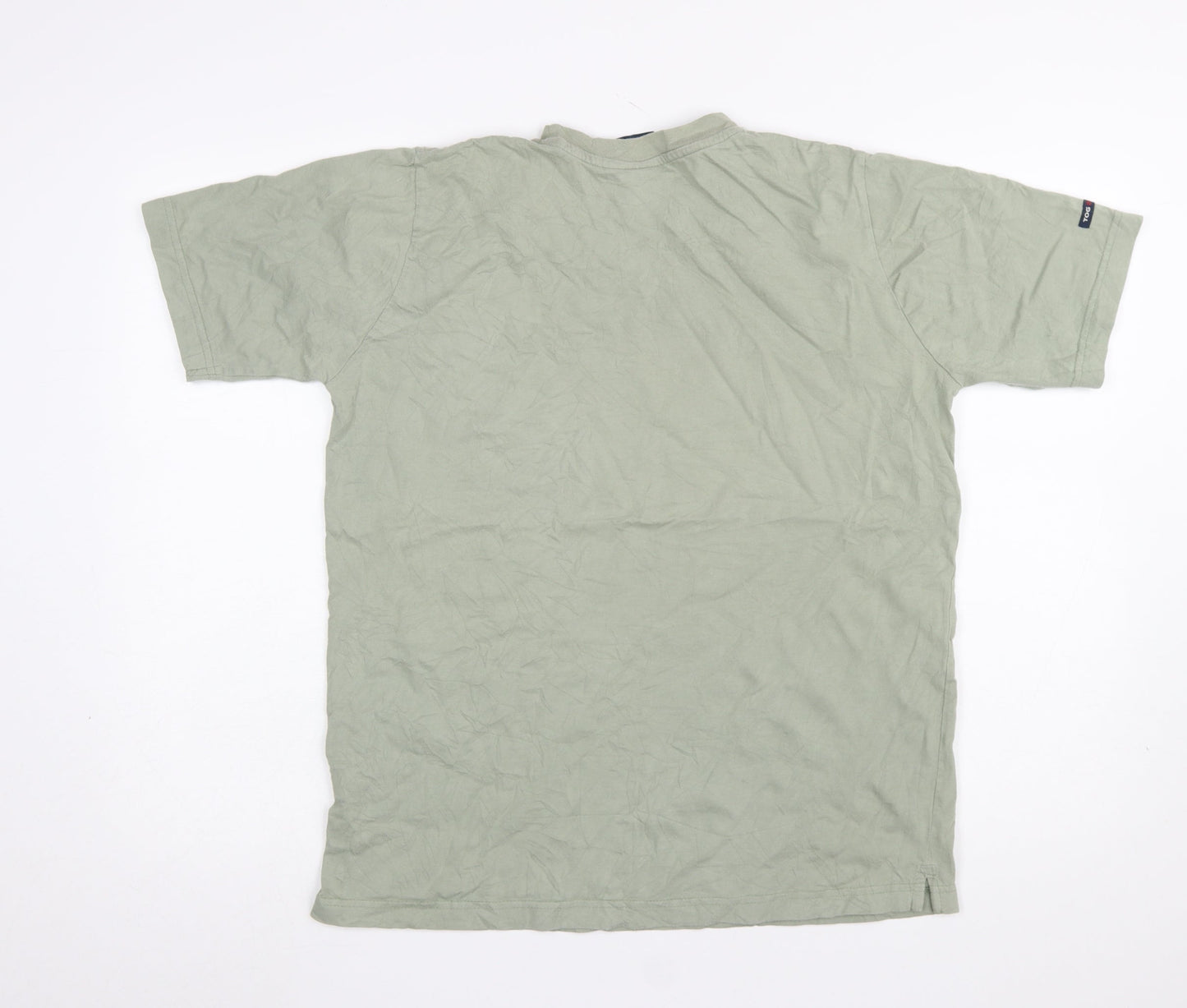 TOG24 Men's Green Cotton Short Sleeve Logo T-Shirt Size S