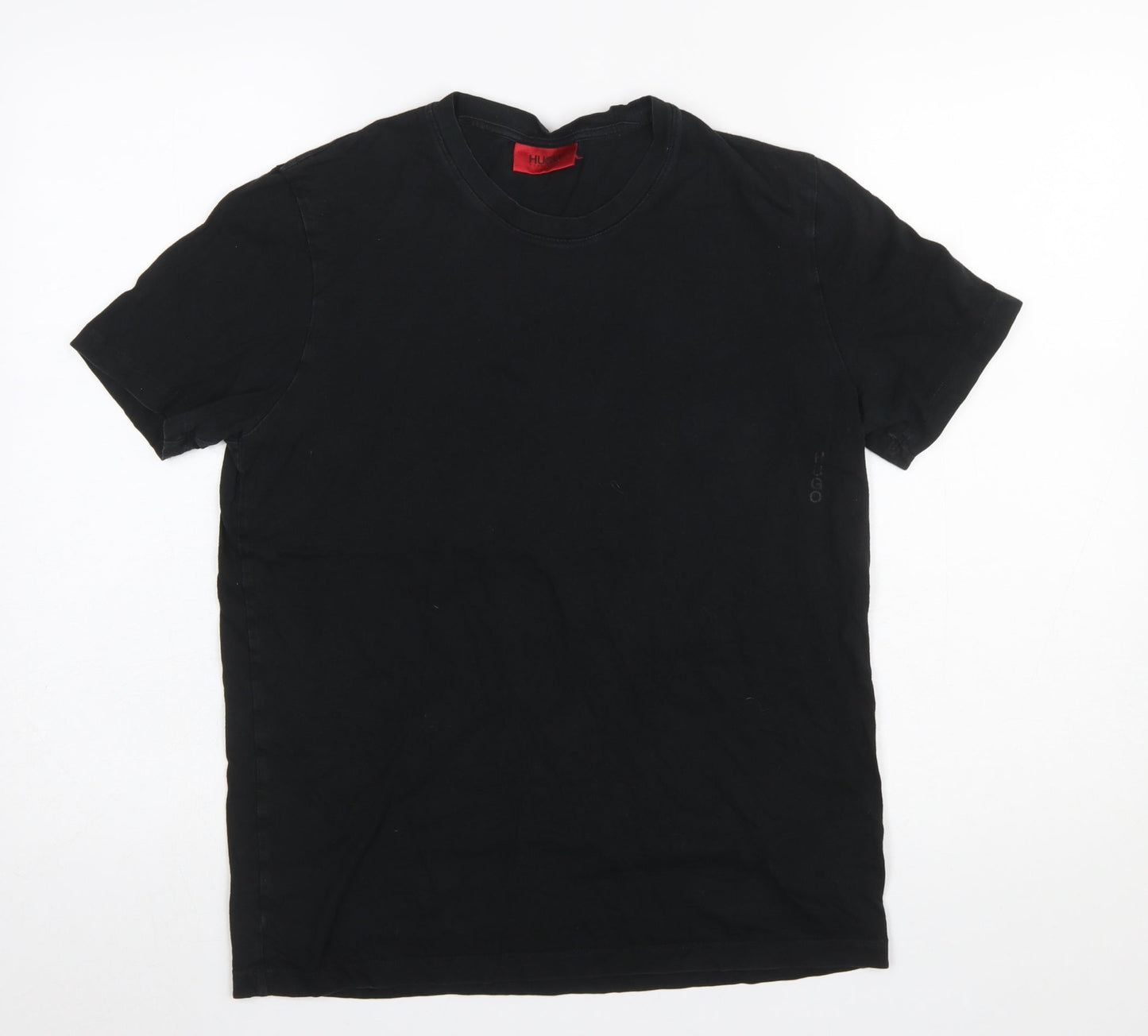 Hugo Boss Men's Black Cotton Crew Neck T-Shirt Size S