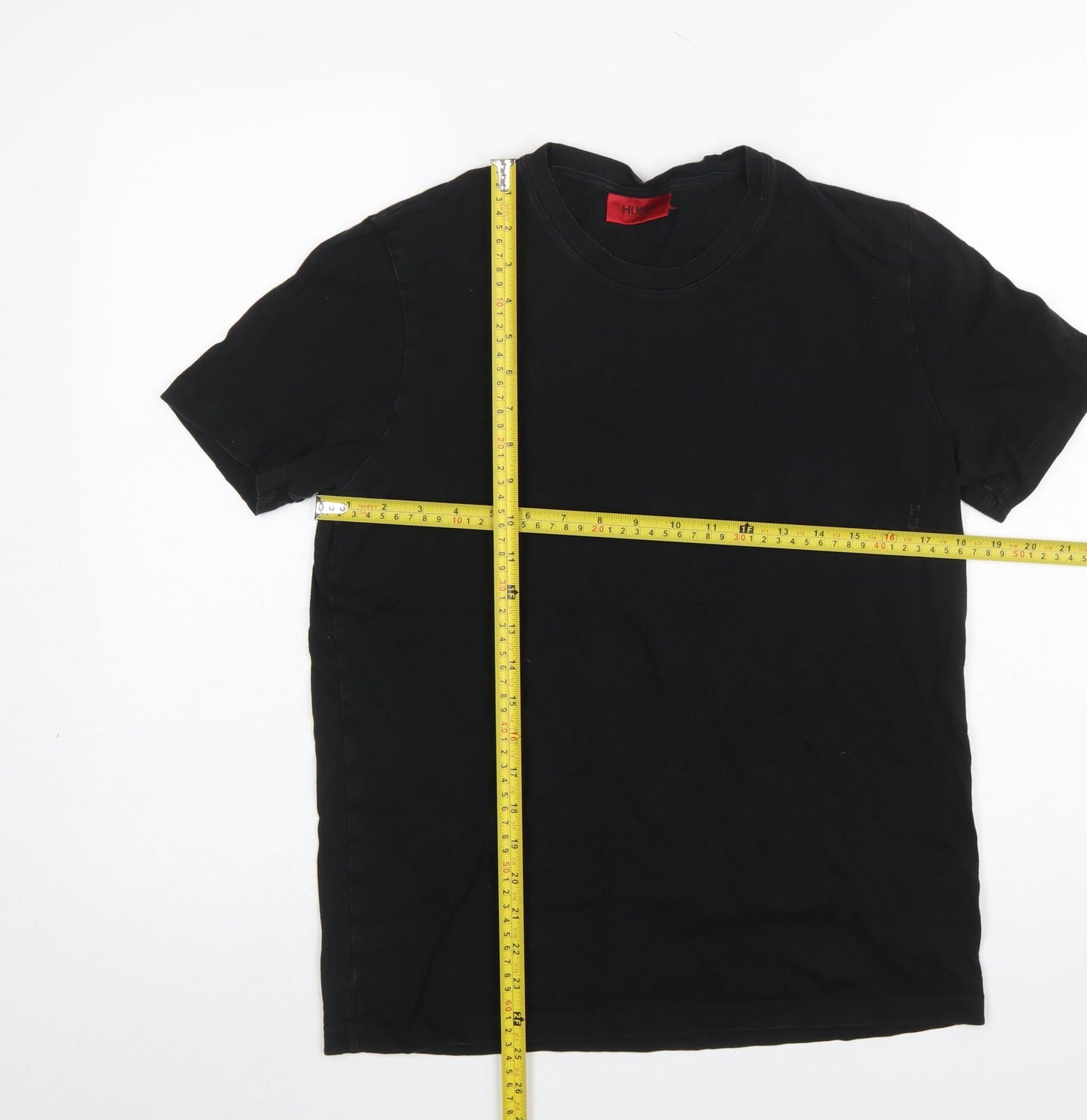 Hugo Boss Men's Black Cotton Crew Neck T-Shirt Size S