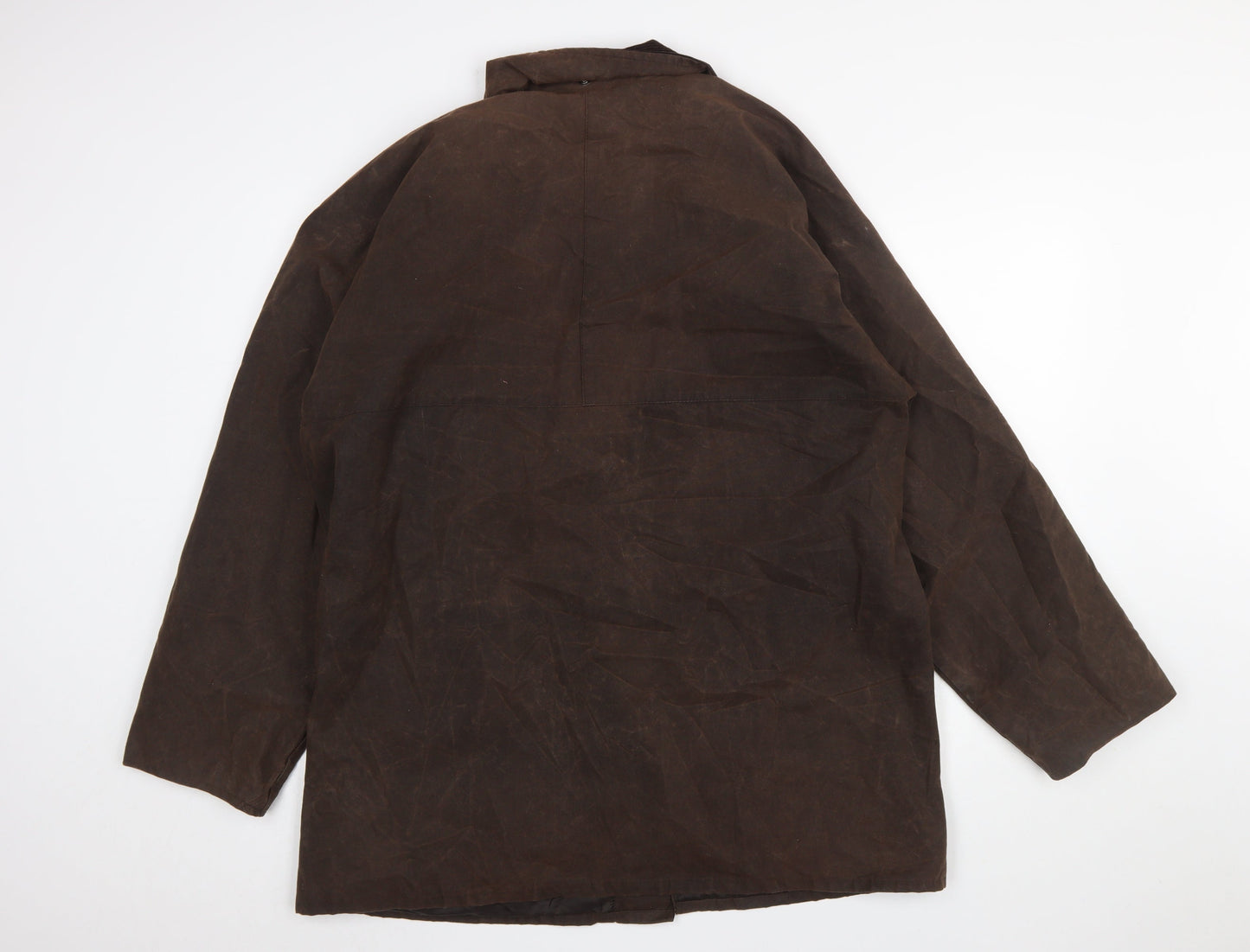 Sherwood Forest Men's Brown Waxed Cotton Overcoat Jacket L