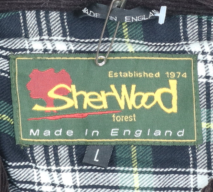 Sherwood Forest Men's Brown Waxed Cotton Overcoat Jacket L