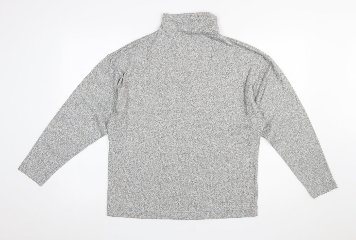 Uniqlo Women Grey XL Pullover High Neck Sweatshirt