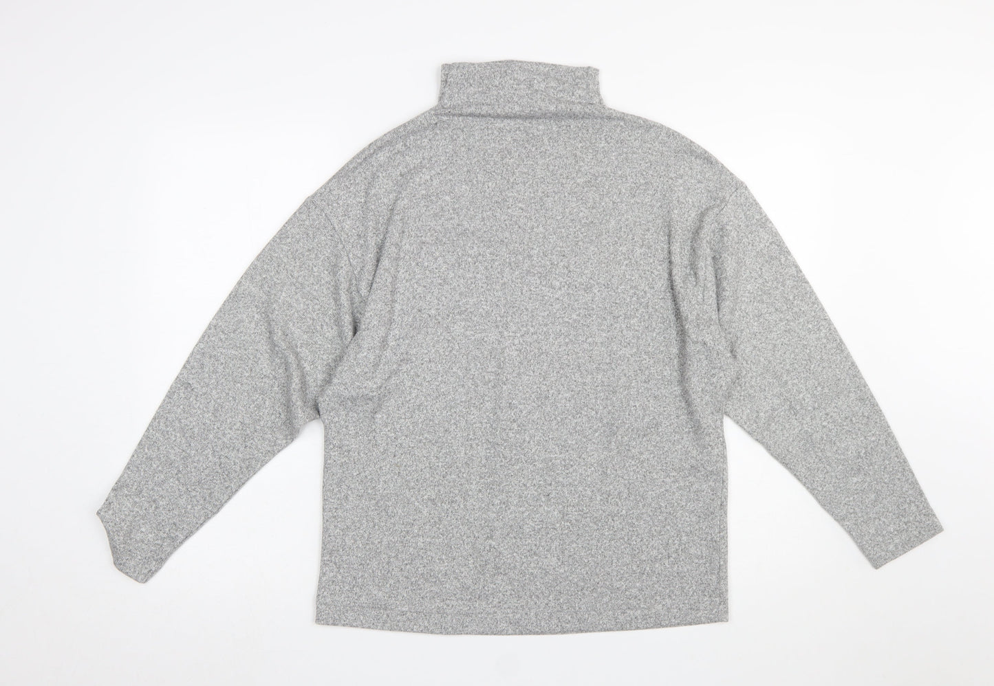 Uniqlo Women Grey XL Pullover High Neck Sweatshirt