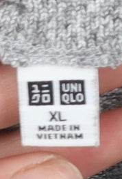 Uniqlo Women Grey XL Pullover High Neck Sweatshirt