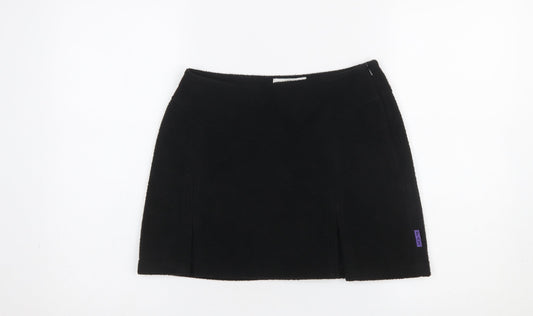 PAX Womens Black Fleece Short Straight Skirt Size M