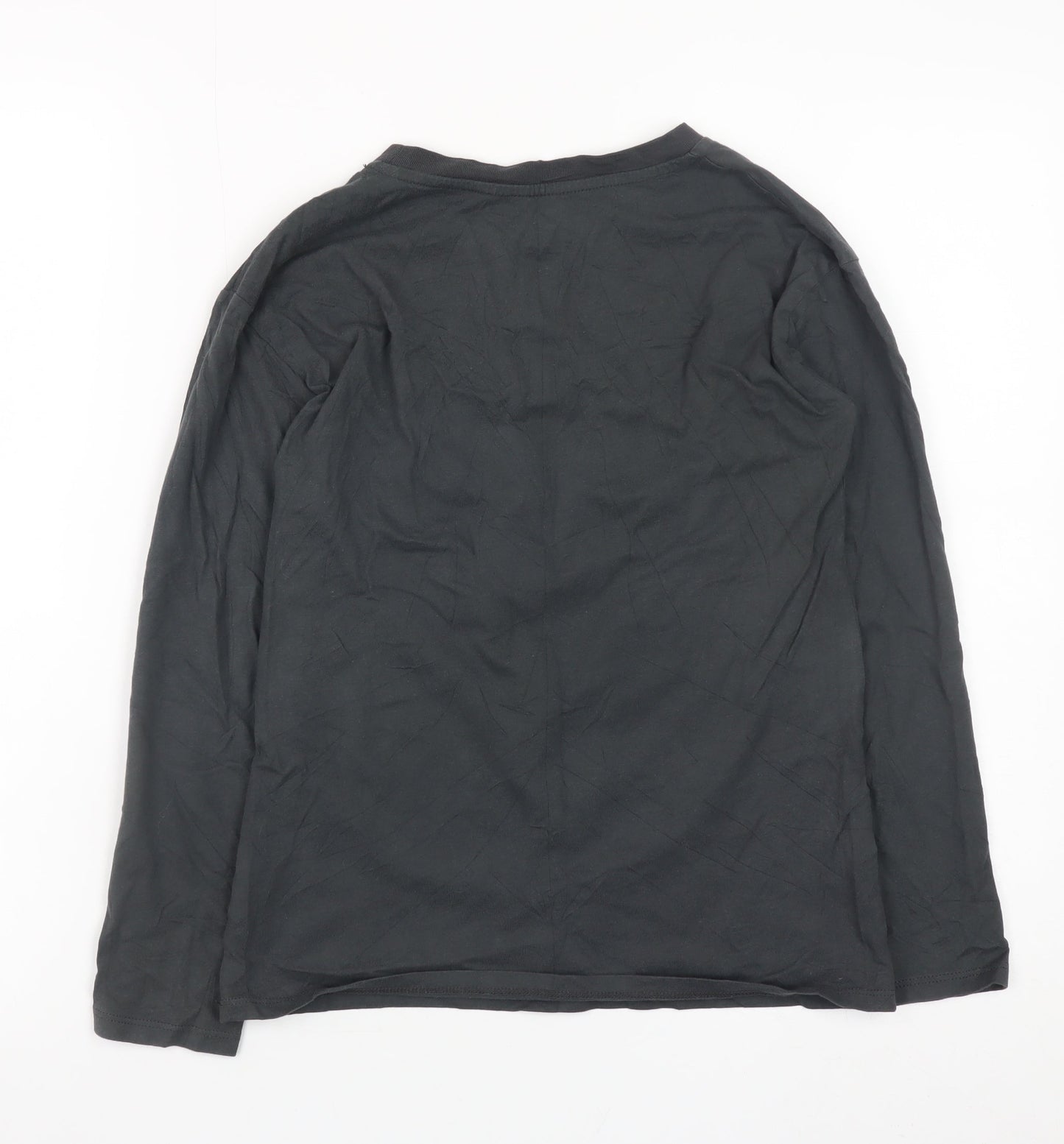 H&M Boys Black Spider-Man Long Sleeve Graphic T-Shirt 8-10 Years