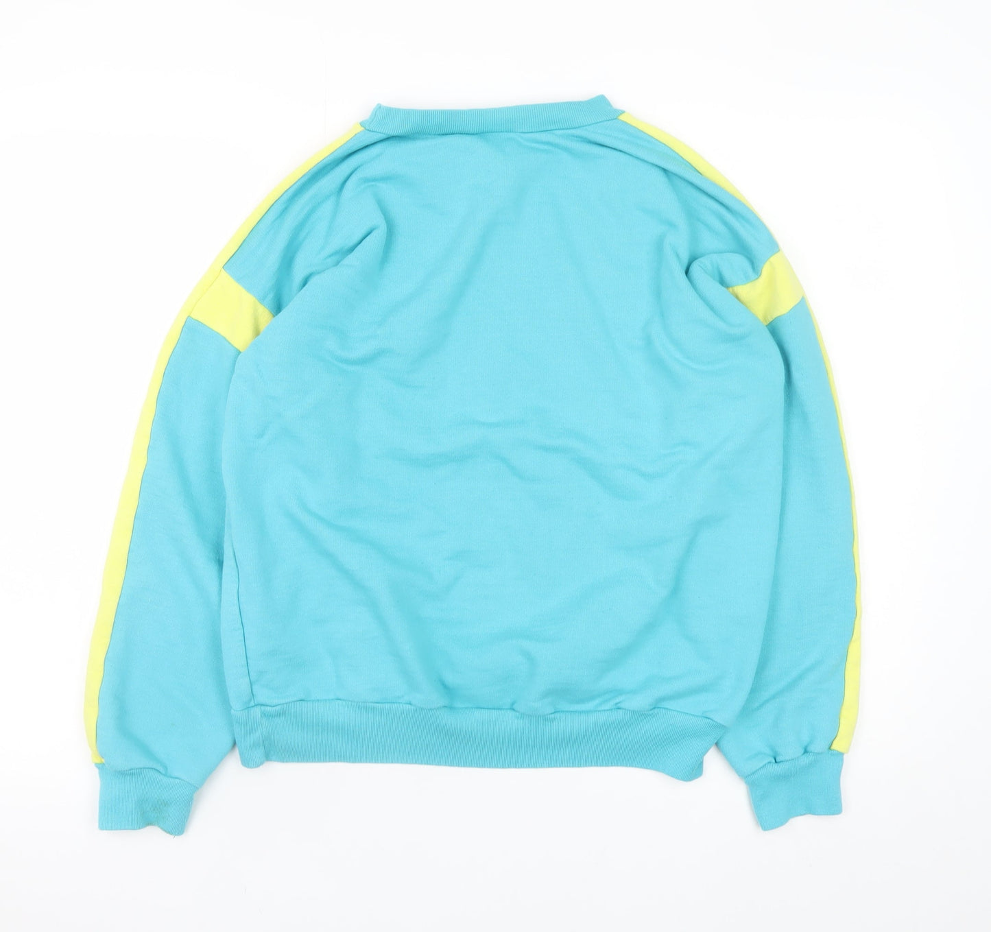 Puma Men’s Blue Colour Block Retro Pullover Sweatshirt XL